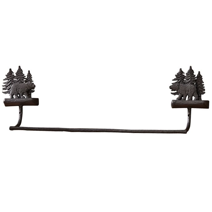 Cast Black Bear Towel Bar 24 Thumbnail