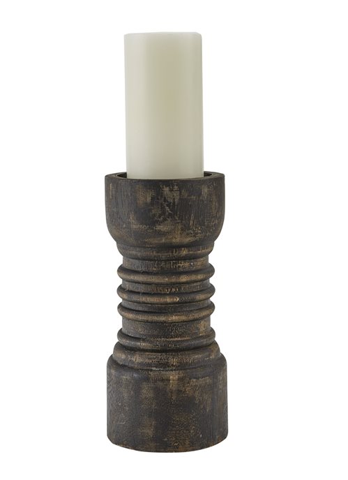 Rustic Candlestick Tall Black Thumbnail