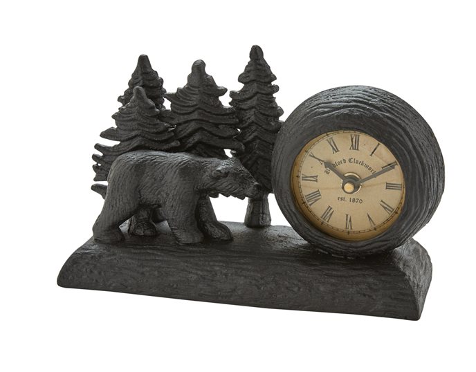 Black Bear Table Clock Thumbnail