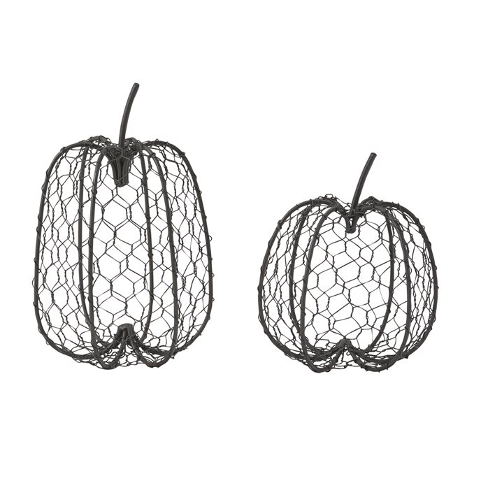 Chicken Wire Pumpkins Set Of 2 Thumbnail