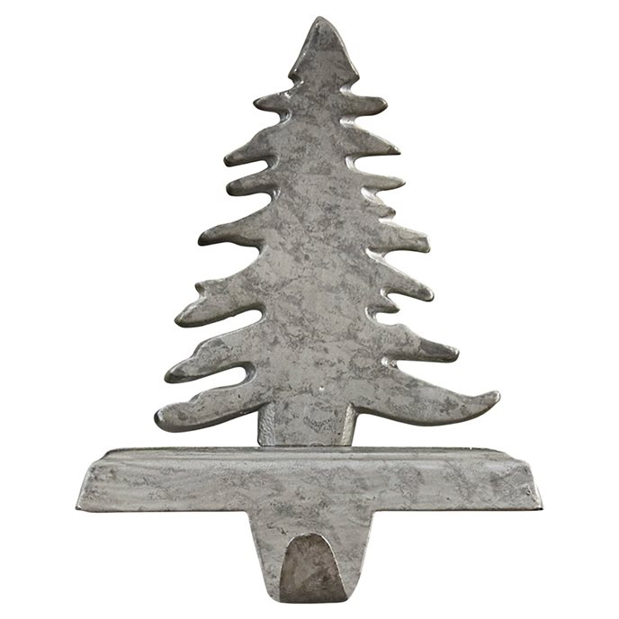 Fir Tree Stocking Hanger Galvanized Thumbnail