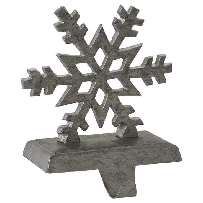 Snowflake Stocking Hanger Galvanized Thumbnail