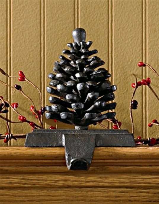 Pinecone Stocking Hanger Iron Thumbnail