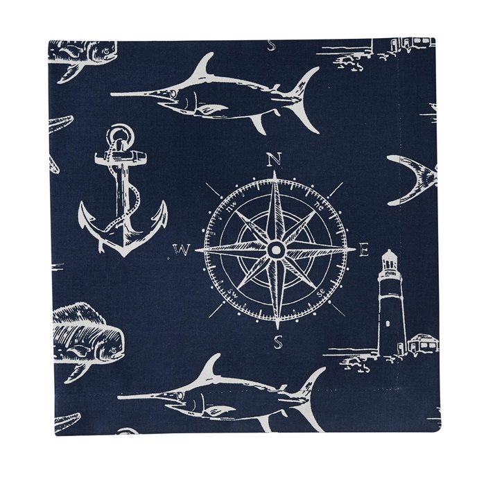 Captain'S Quarters Napkin - Navy Thumbnail