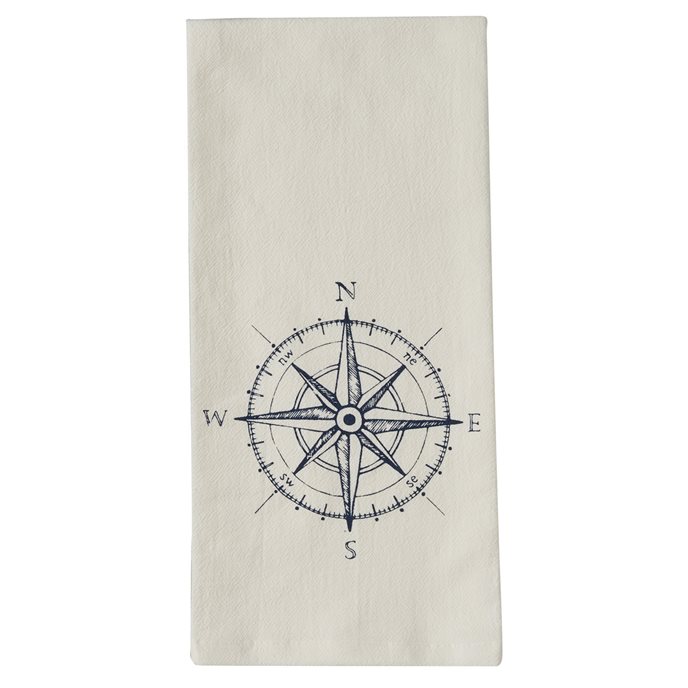 Captain'S Quarters Compass Dishtowel Thumbnail