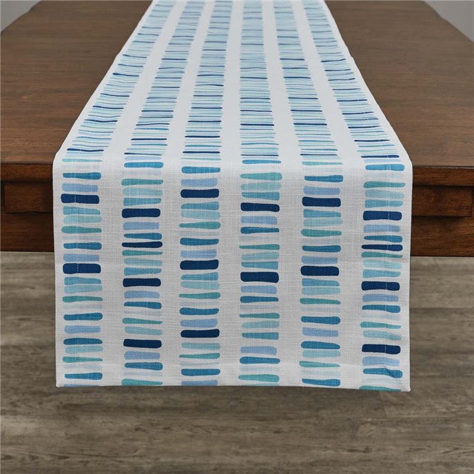 Oceana Blocks Table Runner 15X72 Thumbnail