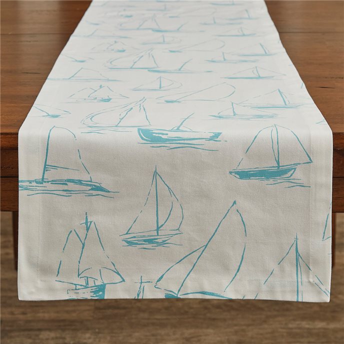 Sailboats Table Runner 15X72 - Sky Thumbnail