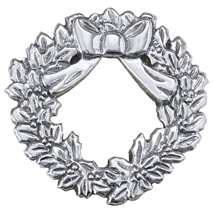 Wreath Napkin Ring Pewter Finish Thumbnail