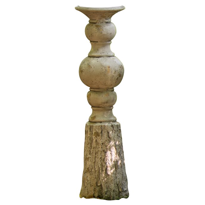 Cement Faux Wood Candlestick 20 Thumbnail