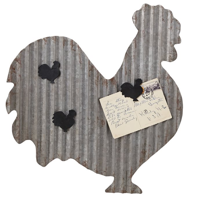 Galvanized Rooster Memo Board Thumbnail