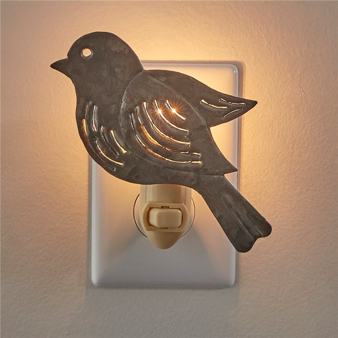 Galvanized Bird Night Light Thumbnail