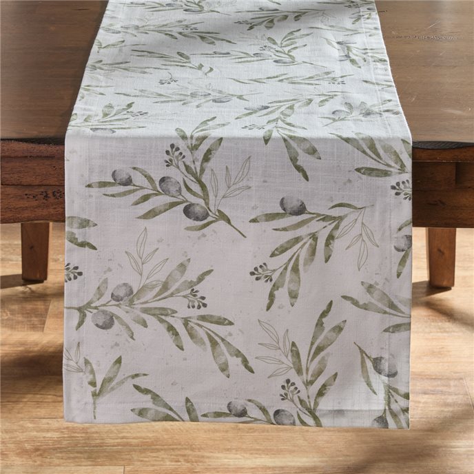 Olive Leaves Table Runner 14X54 Thumbnail