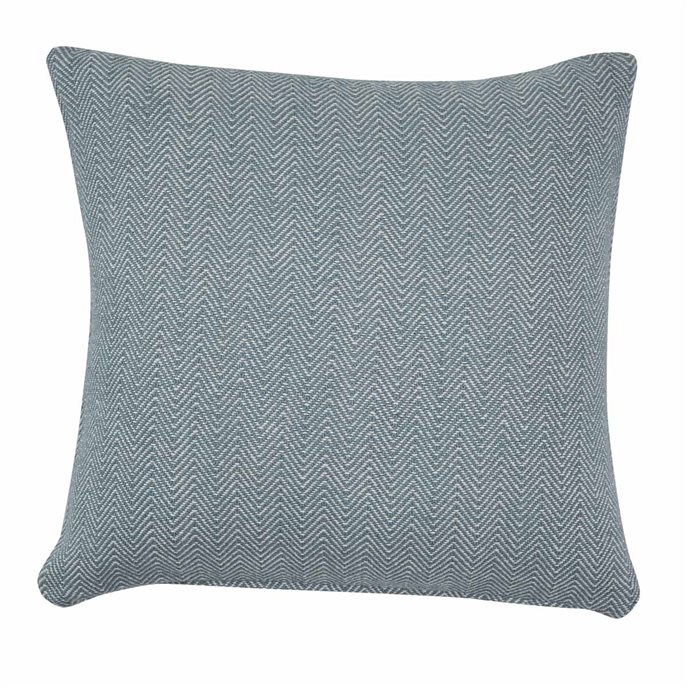 Herringbone Pillow Cover 18" Blue Thumbnail