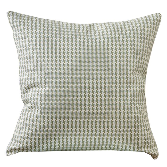 Houndstooth Pillow Cover 18 Blu/Grn Thumbnail