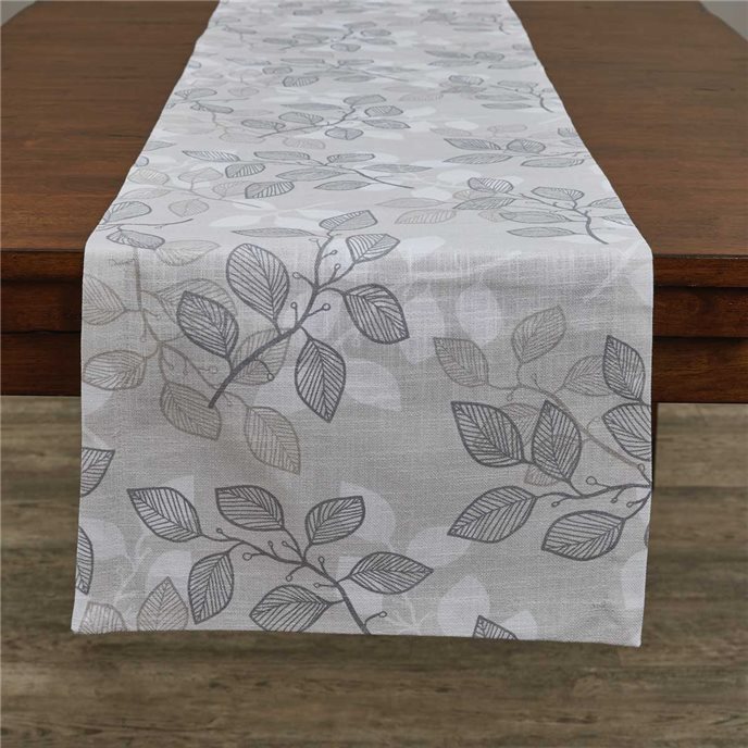 Jungle Leaf Printed Table Runner 15X72 Thumbnail