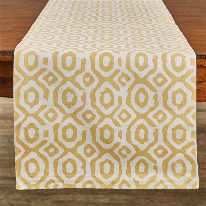 Golden Geo Table Runner 15X72 Thumbnail