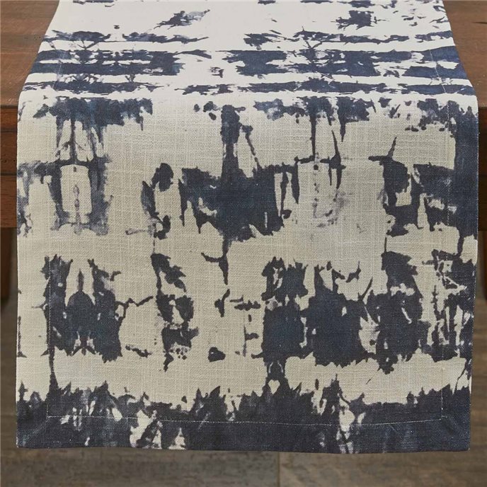 Indigo Printed Table Runner 15X72 Thumbnail