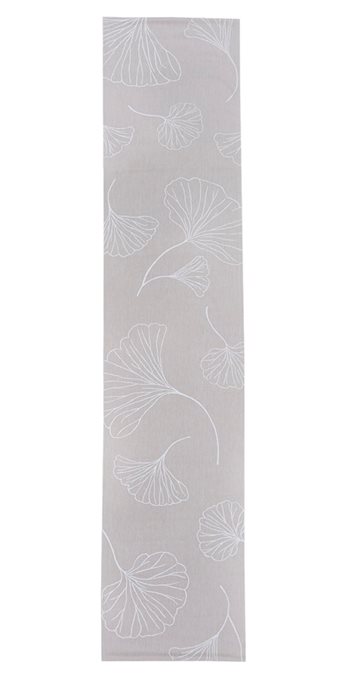 Gingko Table Runner 15X72 Stone Thumbnail