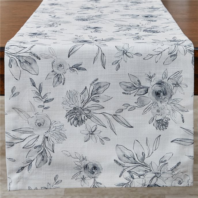 Midnight Floral Table Runner 15X54 Thumbnail