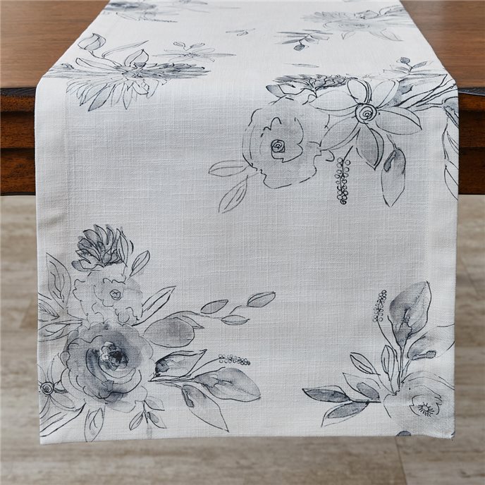 Midnight Floral Table Runner 15X72 Thumbnail