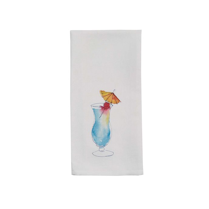 Tropical Drink Towel - Blue Hawaiian Thumbnail