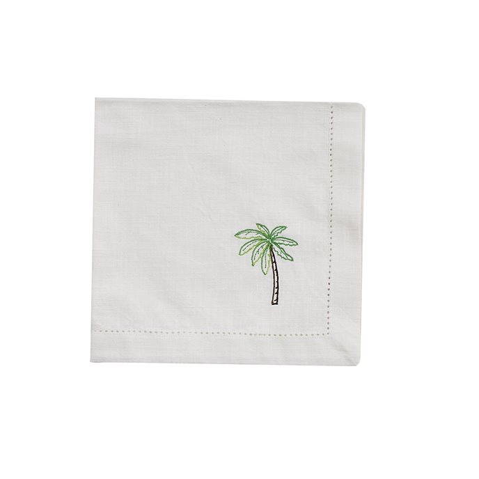 Embroidered Napkin Palm Tree Thumbnail