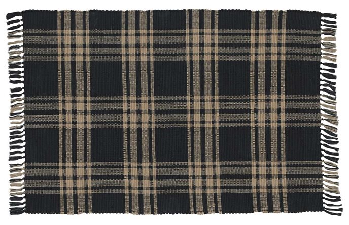 Sturbridge Rag Rug 36X60 Black Thumbnail