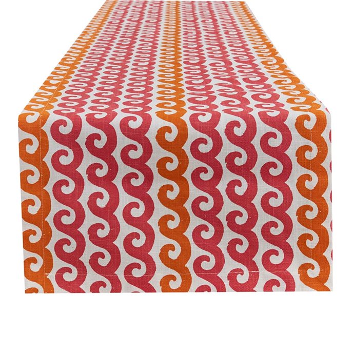 Waves Table Runner Fuchsia 14X72 Thumbnail