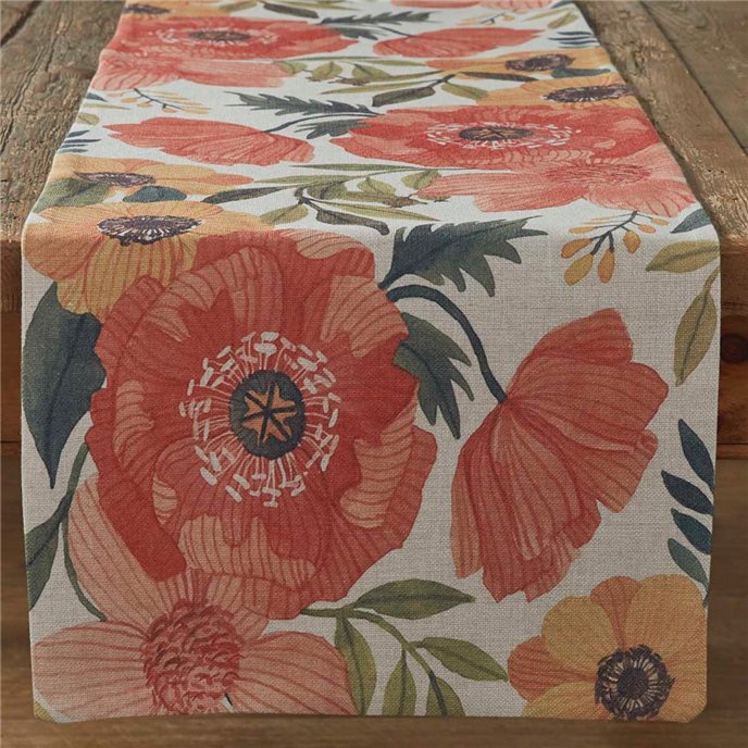 Hibiscus Print Table Runner 15X72 Thumbnail