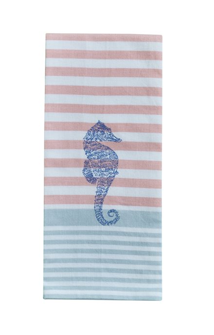 Embroidered Seahorse Dishtowel Thumbnail