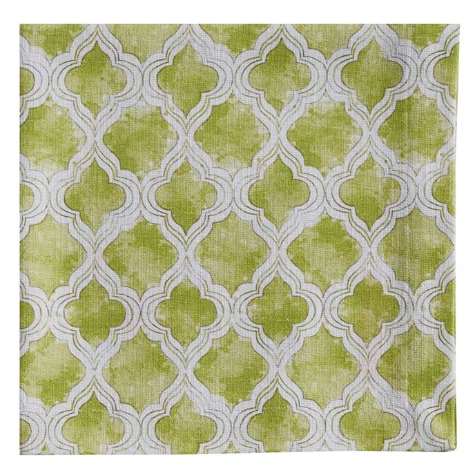 Watercolor Geo Green Napkin Thumbnail