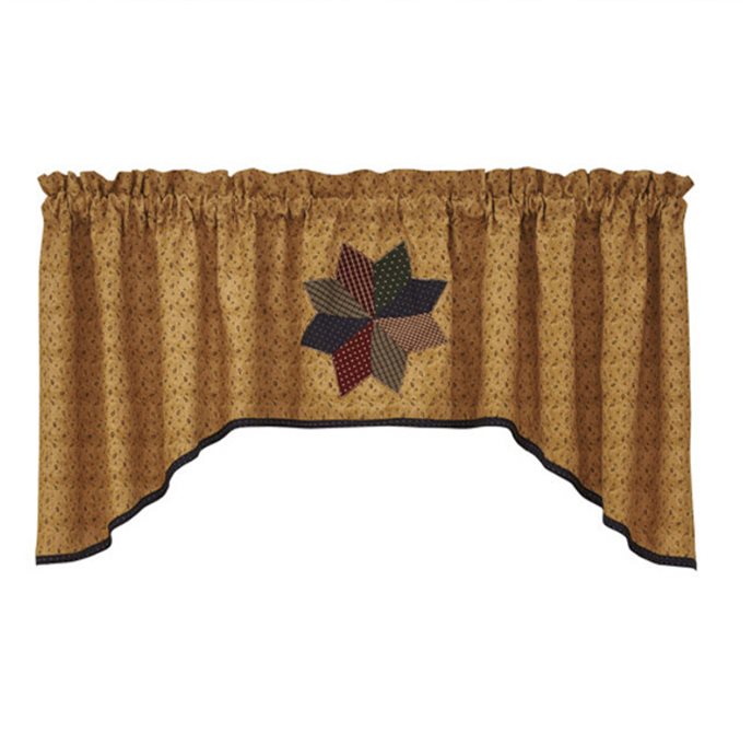 Mntclr Lined Jabot Valance 72X22 Gld Thumbnail