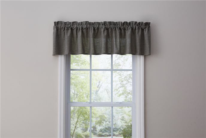 Hen Pecked Valance 72X14-Black Check Thumbnail