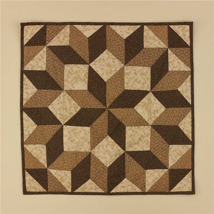 Shades Of Brown Quilt Sq 32X32 Thumbnail