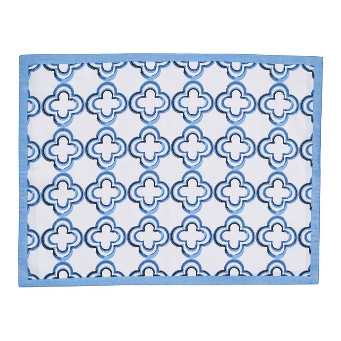 Geo Reversible Placemat - Blue Thumbnail