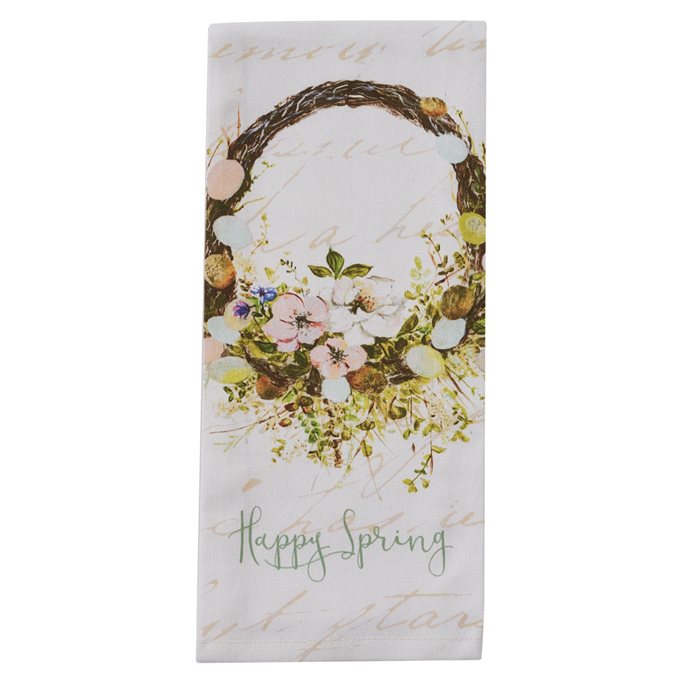 Spring In Bloom Happy Spring Dishtowel Thumbnail