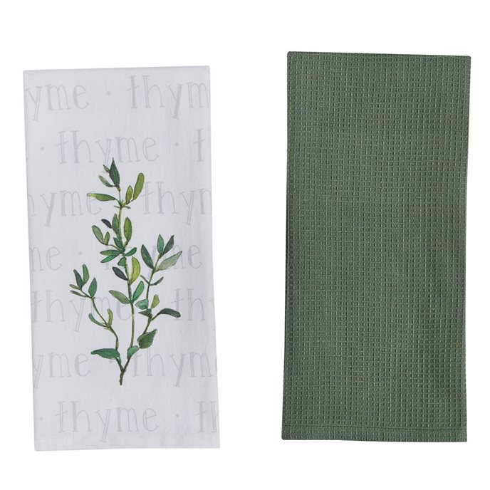 Herb Garden Thyme 2 Dishtowel Set Thumbnail