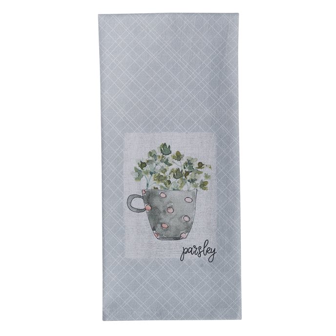 Herb Garden Parsley Decorative Dishtowel Thumbnail