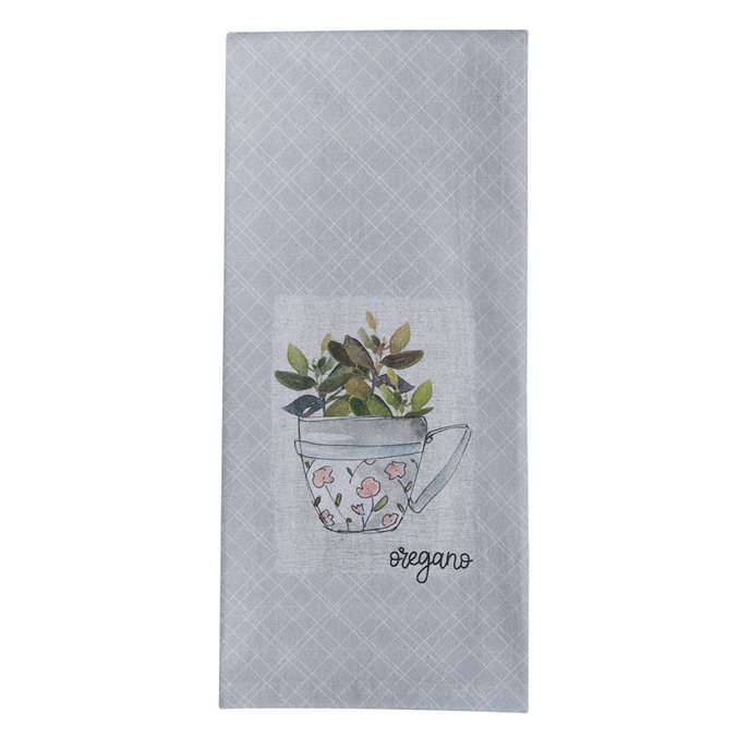 Herb Garden Oregano Decorative Dishtowel Thumbnail