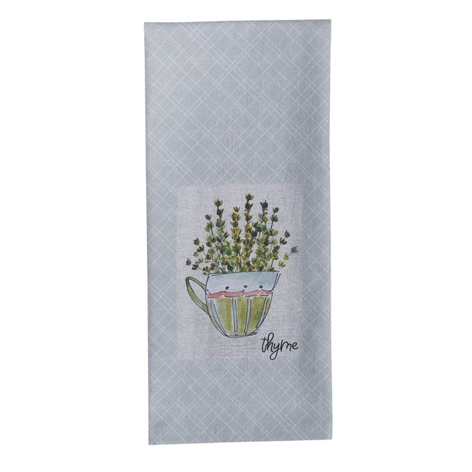 Herb Garden Thyme Decorative Dishtowel Thumbnail