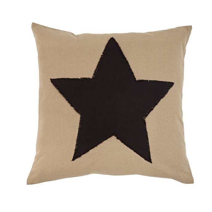 Taupe&Star Pillow 20 Black Cover Thumbnail