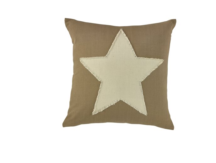 Taupe & Star Pillow 20 Cover Thumbnail