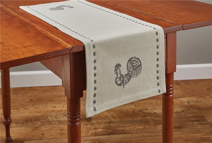 Folk Rooster Table Runner 13X36 Thumbnail