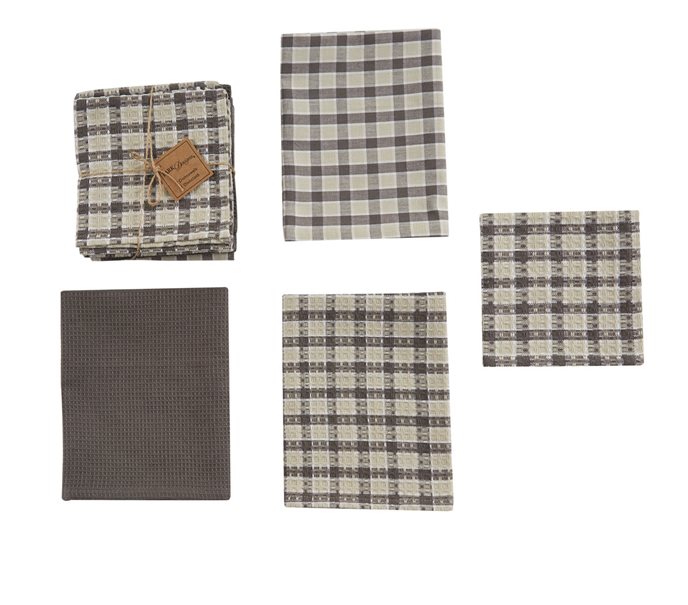 Alden 3 Dishtowel 1 Dishcloth Set Thumbnail