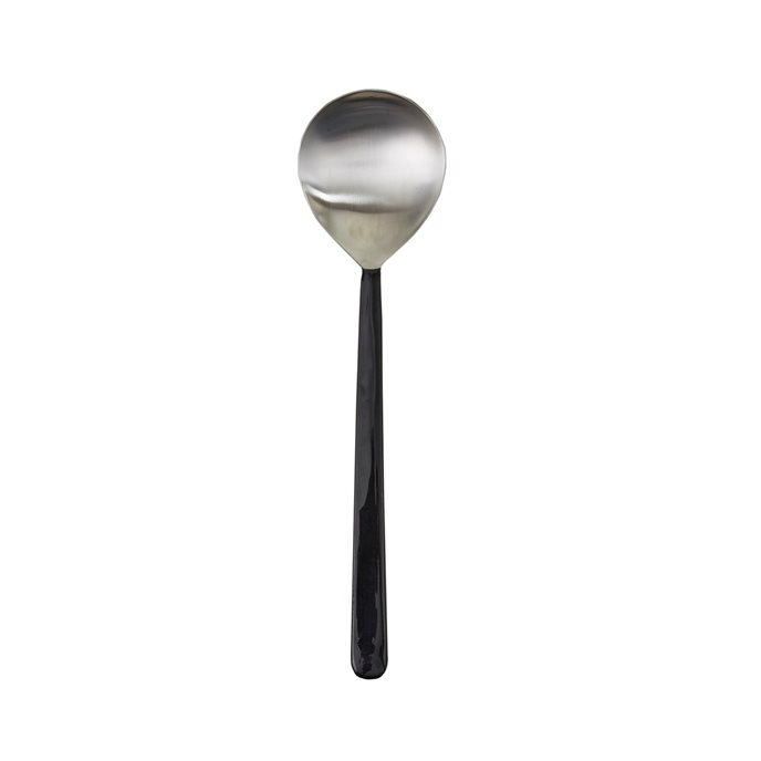 Black Handle Serving Spoon Thumbnail