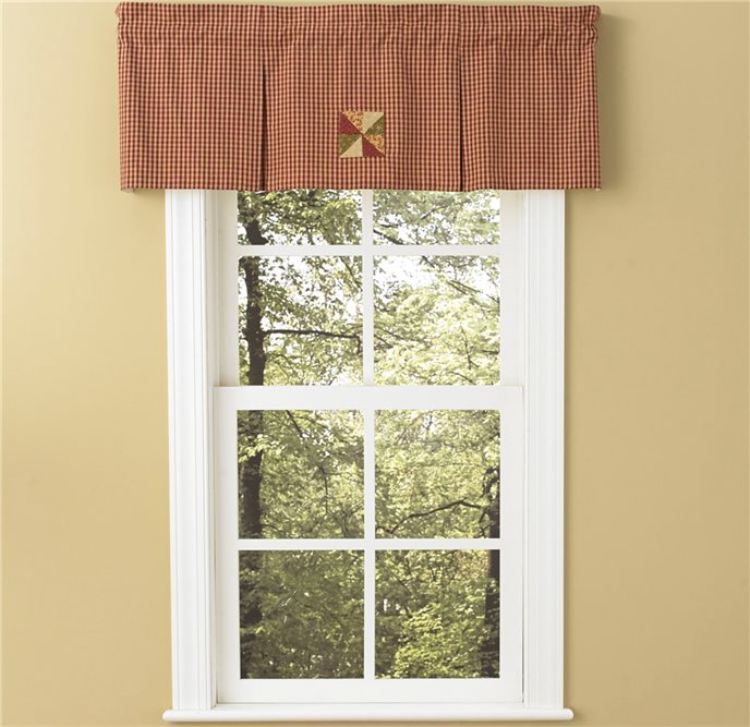 Mill Village Lined Plate Valance 45X15 Thumbnail