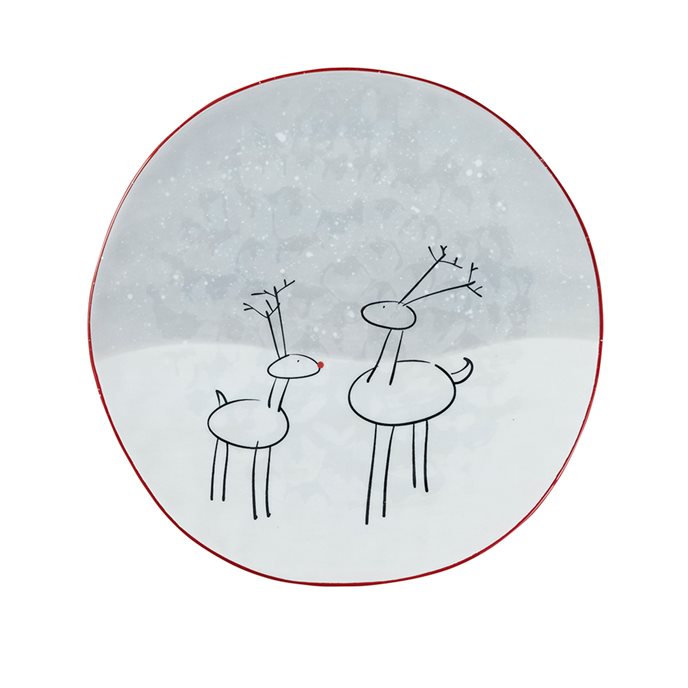 Reindeer Games 8"" Plate Thumbnail