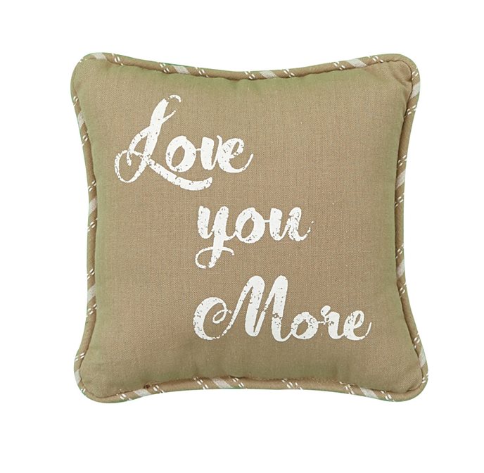 Love You Printed Pillow 10" Thumbnail