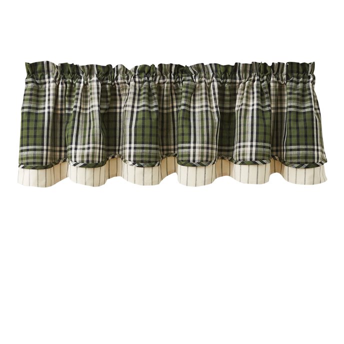 Juniper Plaid Lined Layered Valance 72X16 Thumbnail