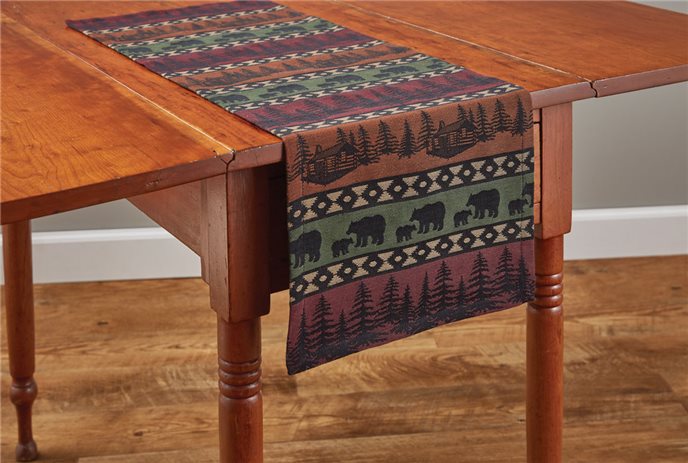 Mountain Bear Table Runner 13X36 Thumbnail